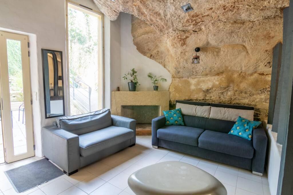 Maison Troglodytique Doue La Fontaine Eksteriør bilde