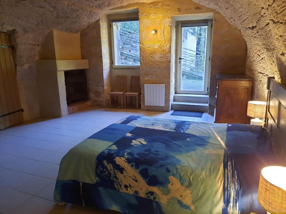 Maison Troglodytique Doue La Fontaine Eksteriør bilde